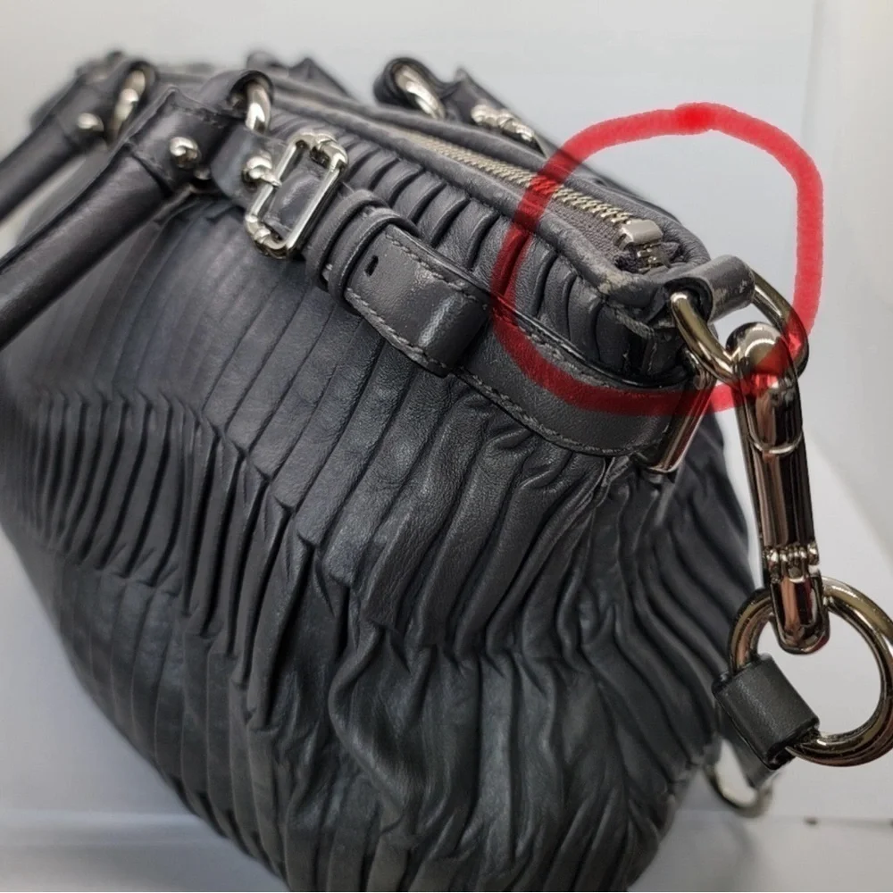 Coach Madison gathered leather bag